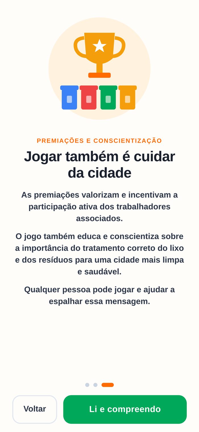 Premiações e conscientização